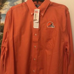 Brand New W Tickets Cleveland Browns Mens Dress Shirt Only 20$ 