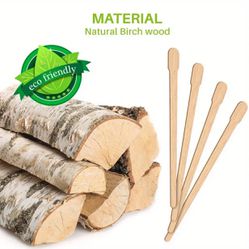 100pcs Wooden Wax Sticks