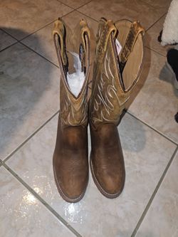 BRAND NEW DOUBLE H STEEL TOE MEN'S WORK BOOTS SIZE 10EE