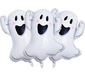White Ghost Balloons Halloween Foil Balloons for Ghost Themed Party Decoration Supplies Halloween Birthday Decoration Decor Ballons Arch Kits Party Ba