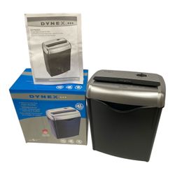 Dynex 5-Sheet Cross-Cut Paper Shredder DX-PS05CC Tested w/ Box