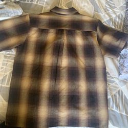 Fb County Checkered Shirt Brown/black Large
