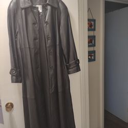 Full Length Leather Coat 