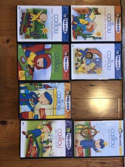 7x Caillou DVD’s