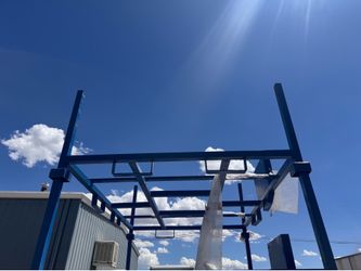 Reusable lumber racks.