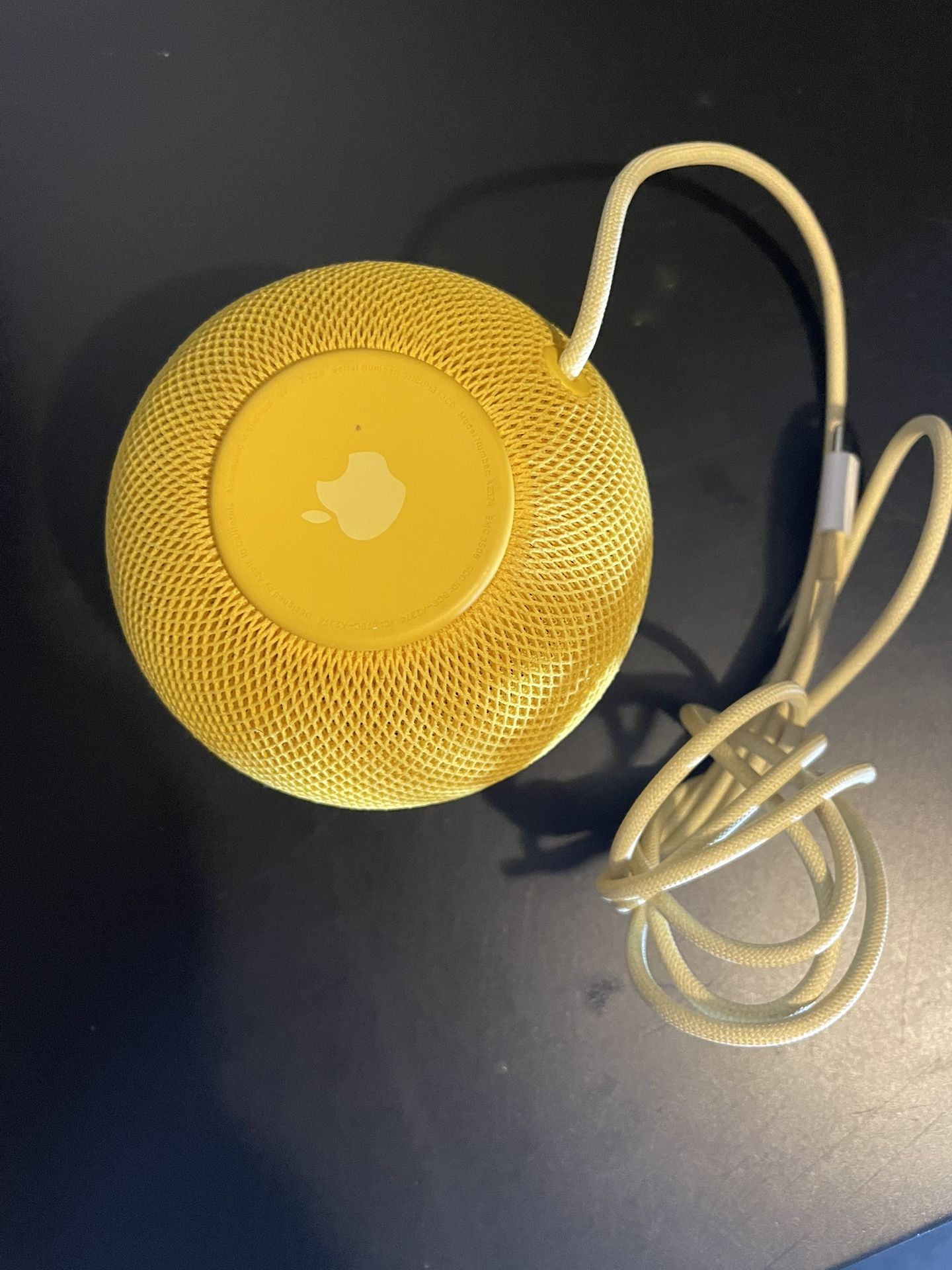 Yellow Apple HomePod Mini