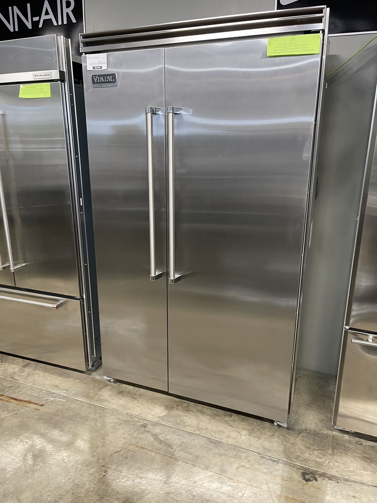 VIKING 48 INCH WIDE BUILT IN REFRIGERATOR