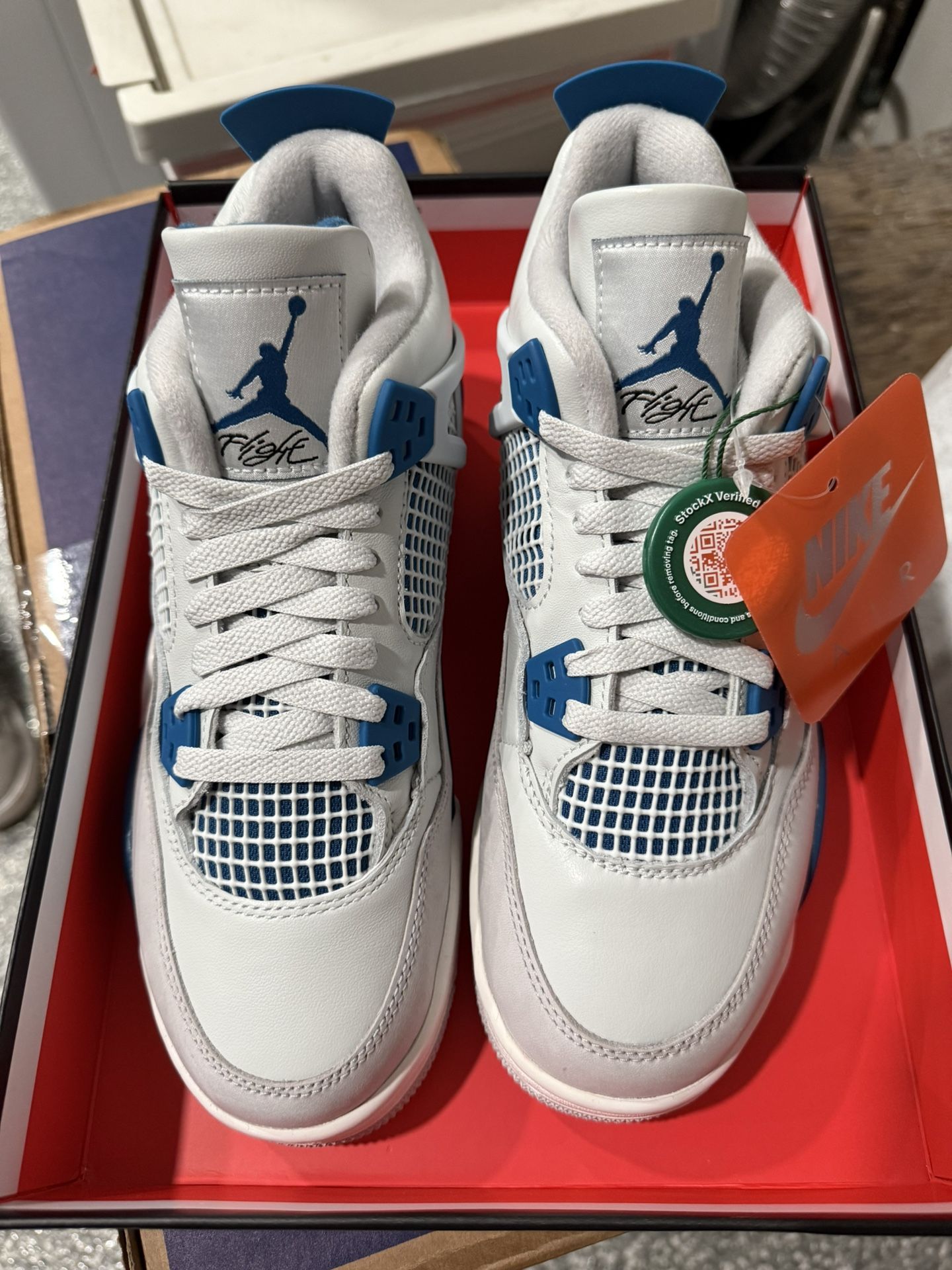Jordan 4 Retro Military Blue (GS) Size 6