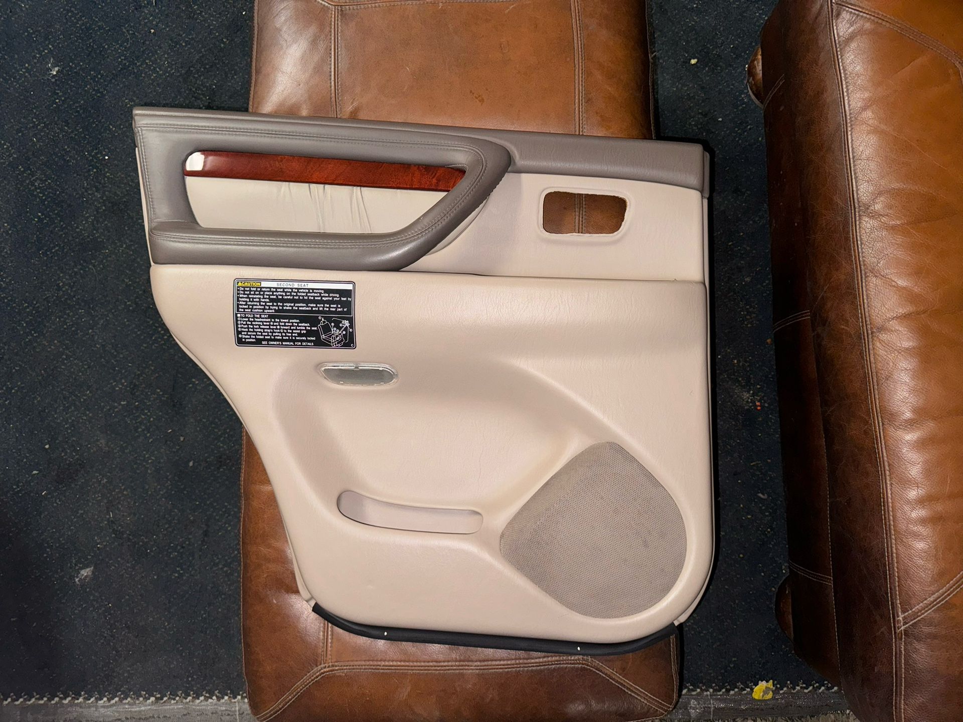 Lexus LX470 Rear Driver Interior Door Panel 