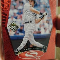 Derek Jeter 1999 Upper Deck Red Foil Card Great Condition Very Clean 