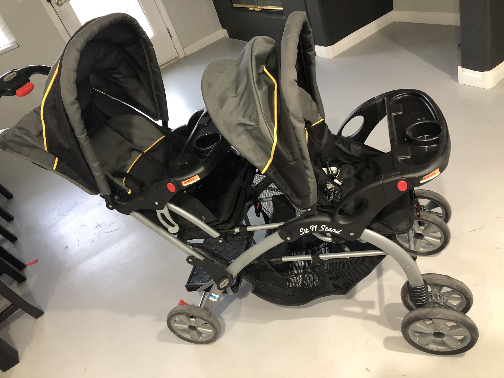 Sit and Stand Double Stroller