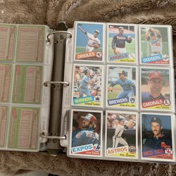 1985 Topps Baseball Card Set Complete Mcqwire Clemens Puckett Rookie In Binder Super Sharp Mint