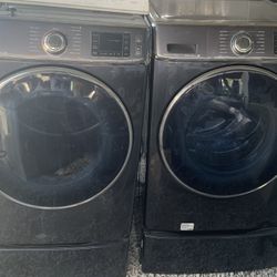 Samsung Washer And Dryer 29in Stainless Steel Working Perfectly Fine 