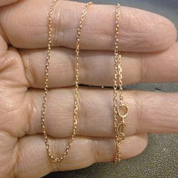 💛18k Rose Gold Chain- Size 16
