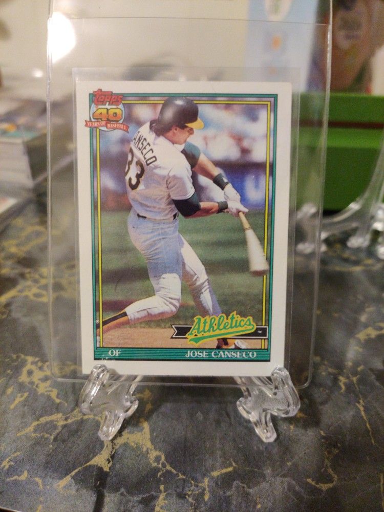 1991 TOPPS 40 Years Of Baseball Jose Canseco Card Number 700