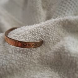 Vintage Sabona Copper Bracelet – London Engraved Cuff