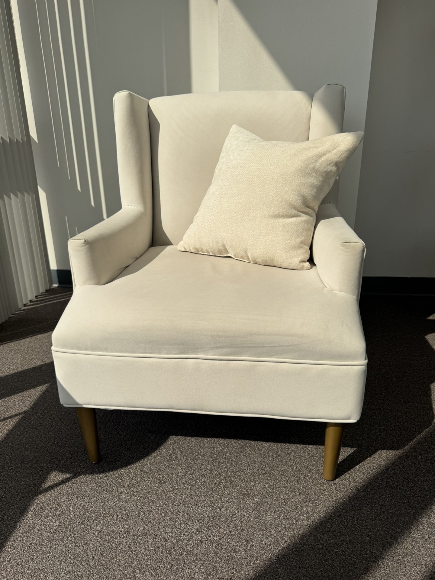 Ivory Wingback Chair