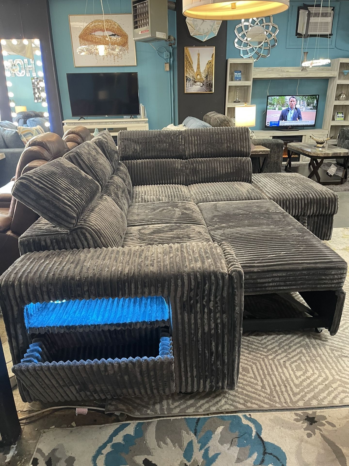 MELODY LED SECTIONAL SLEEPER