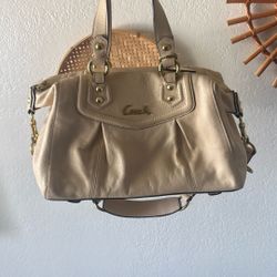Beige Coach Bag 
