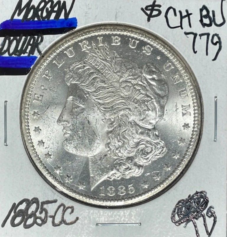 1885-CC MORGAN SILVER DOLLAR ~CH/BU ~NICE LOOKING COIN~