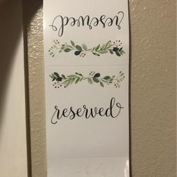 Reserved Table Cards 24 Count 