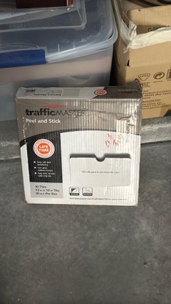 TrafficMaster Carrara Marble peel and stick vinyl floor tiles