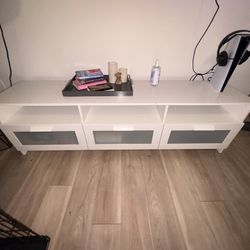 White TV Stand 