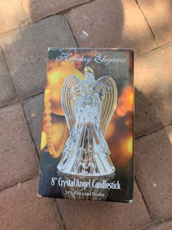 Angel candlestick holder