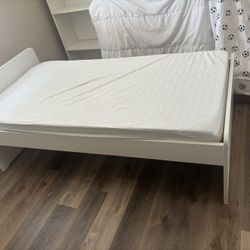 IKEA Twin Bed Frame And Memory Foam Mattress 