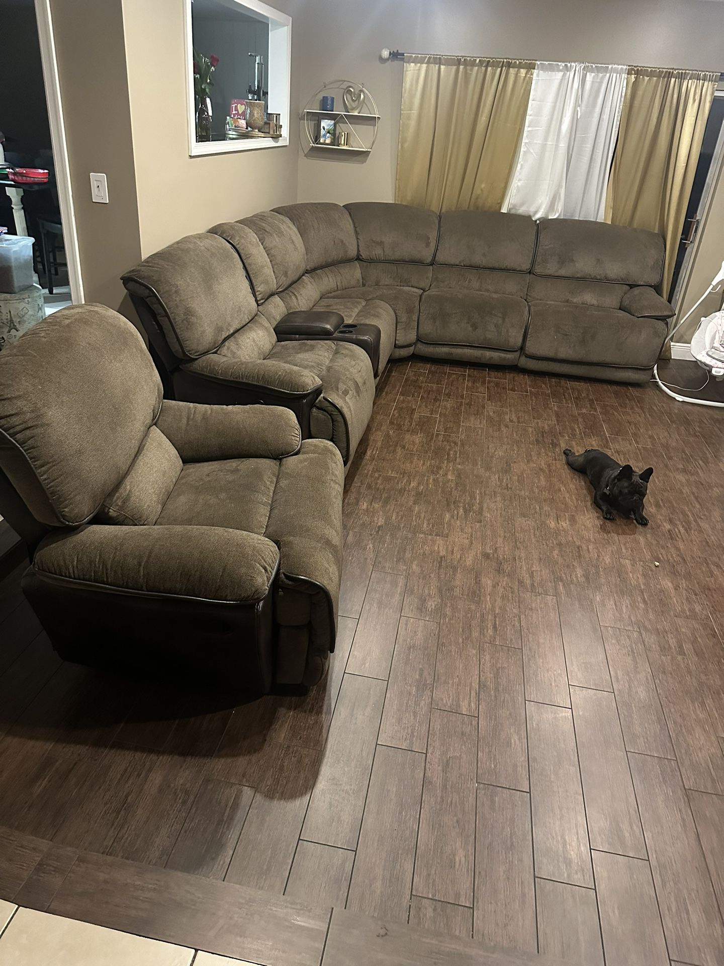 Recliner Chair And Big Sectional 