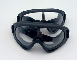 Tactical Protective Sport Goggles Full Seal Anti-Dust Vents Adjustable Strap 2pk