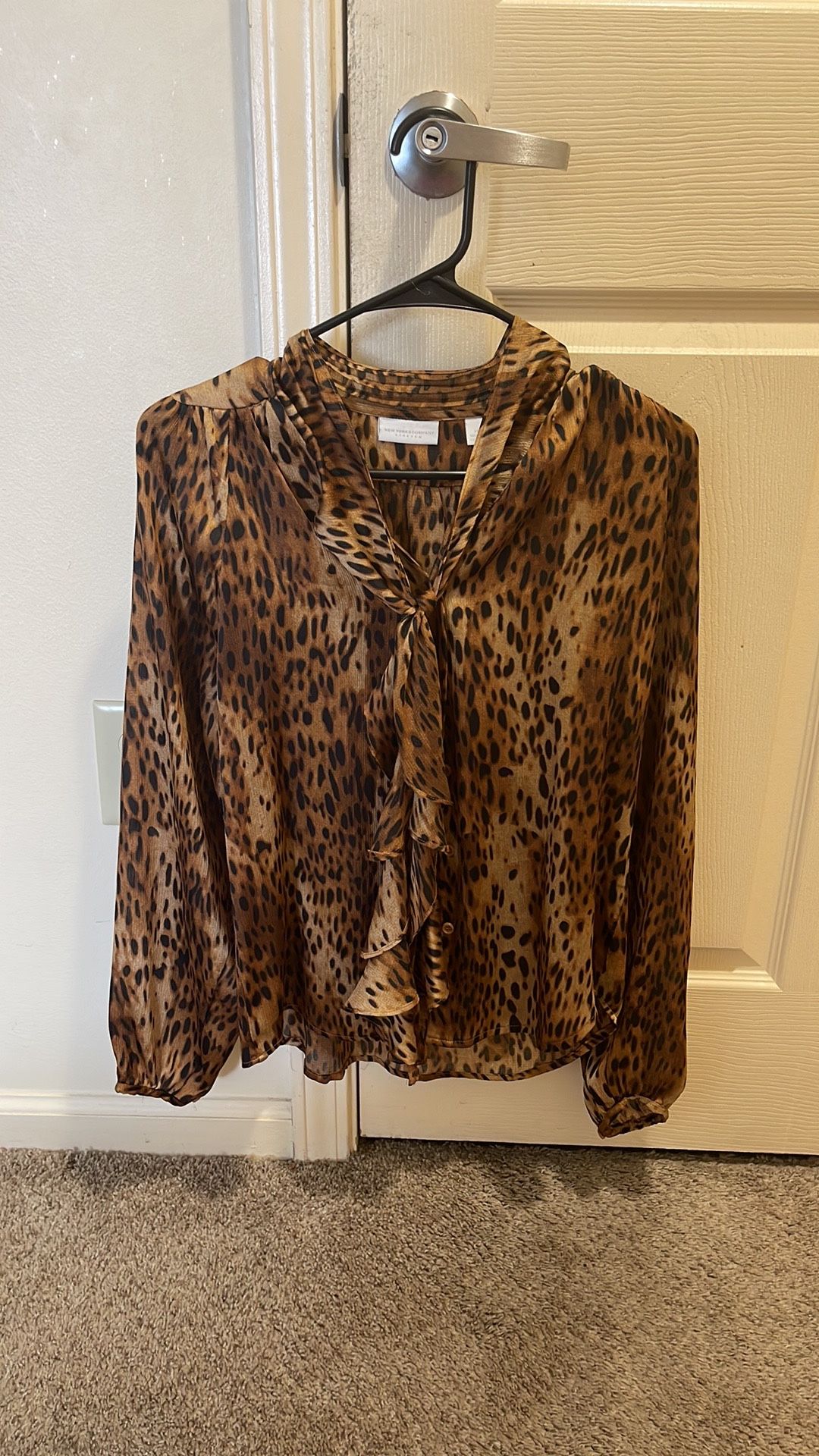 Cheetah Print Blouse