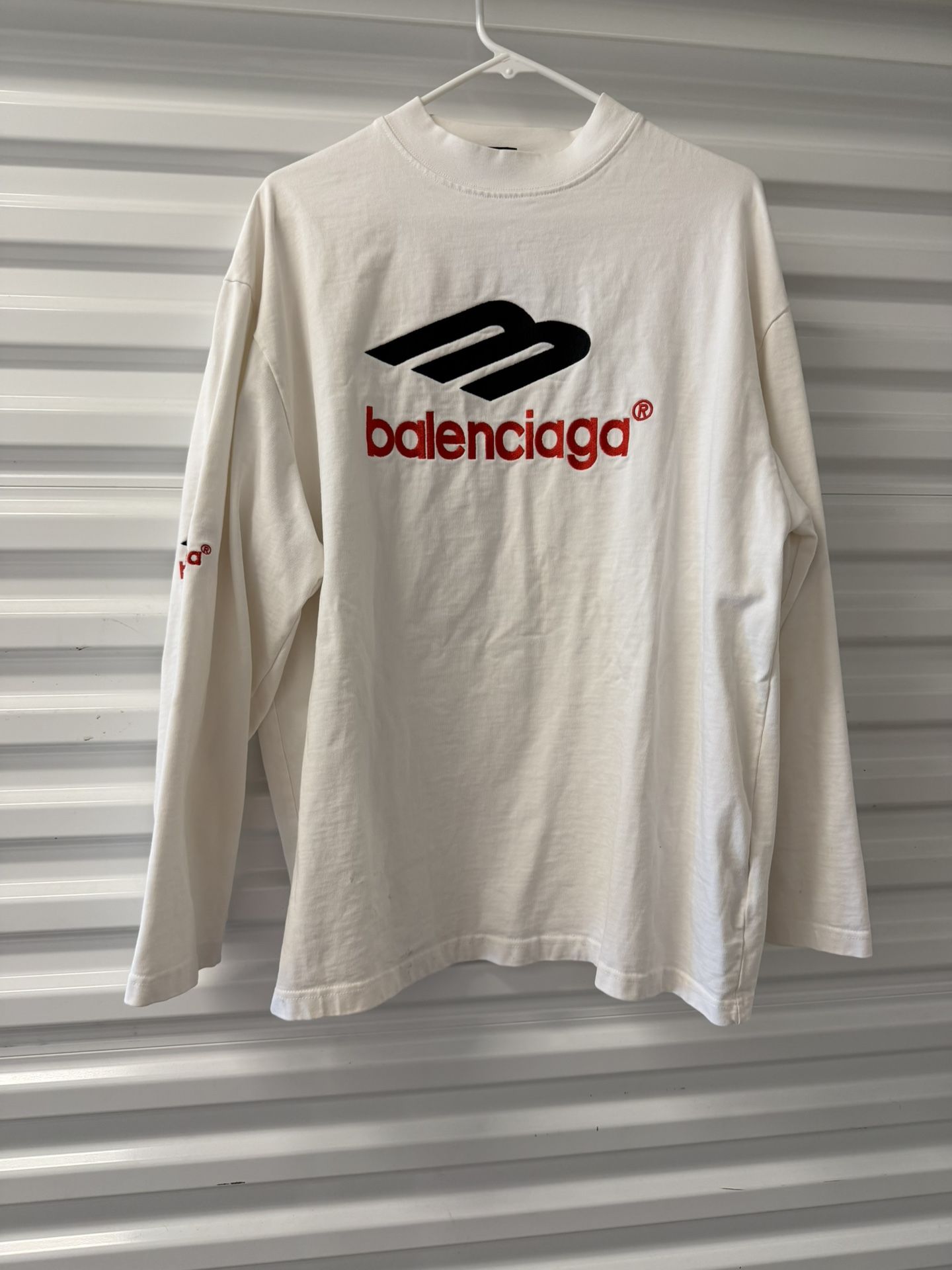 3B Sports Icon Long Sleeve T-Shirt Oversized Balenciaga