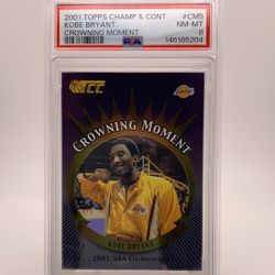 Kobe Bryant 2001 Topps TCC Crowning Moment PSA 8 