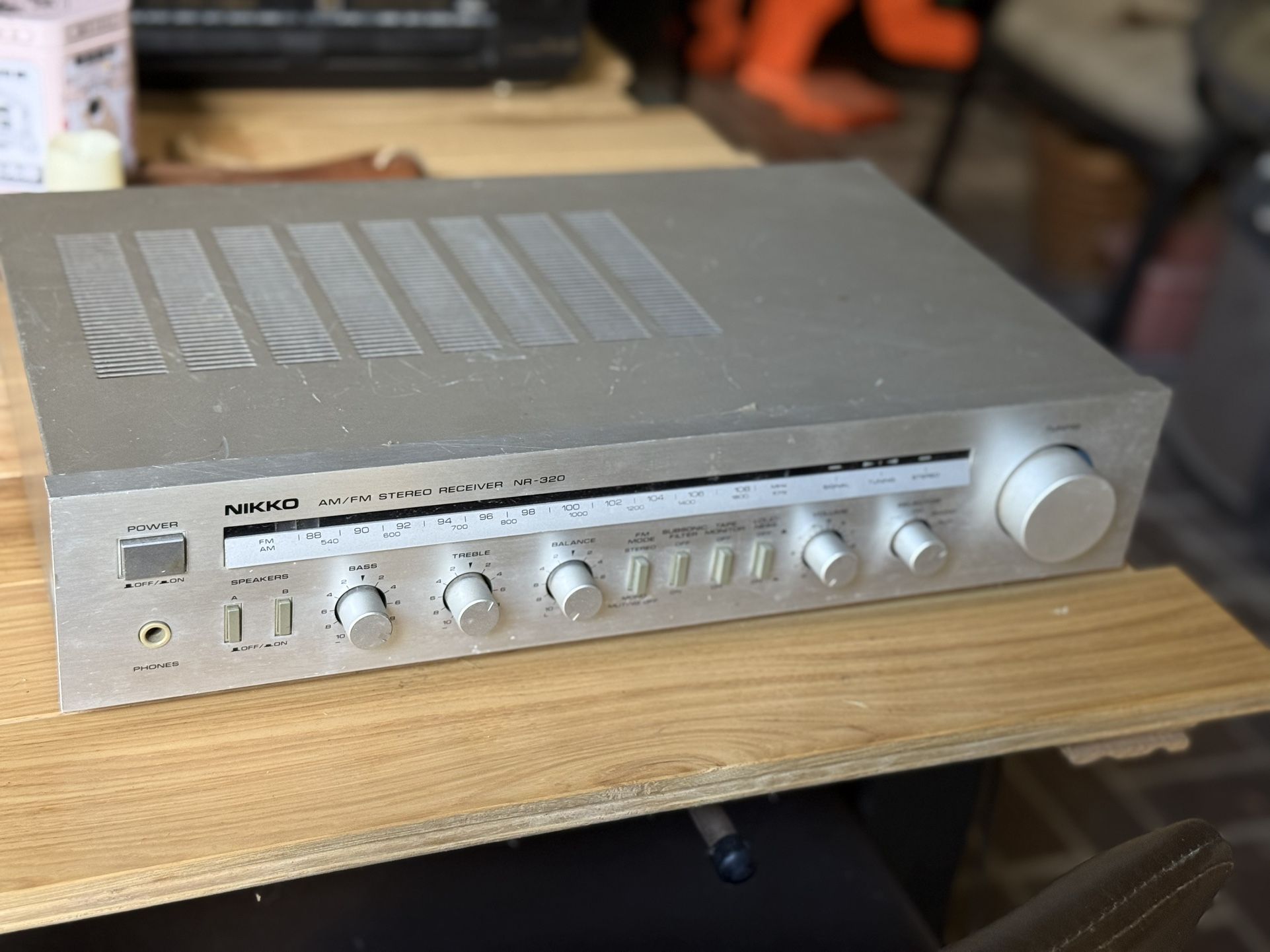 Vintage Nikko NR-320 AM/FM Stereo Receiver - Made In Japan Amp Amplifier For Audiophiles