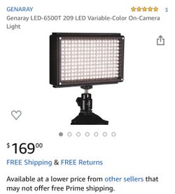 On camera led light