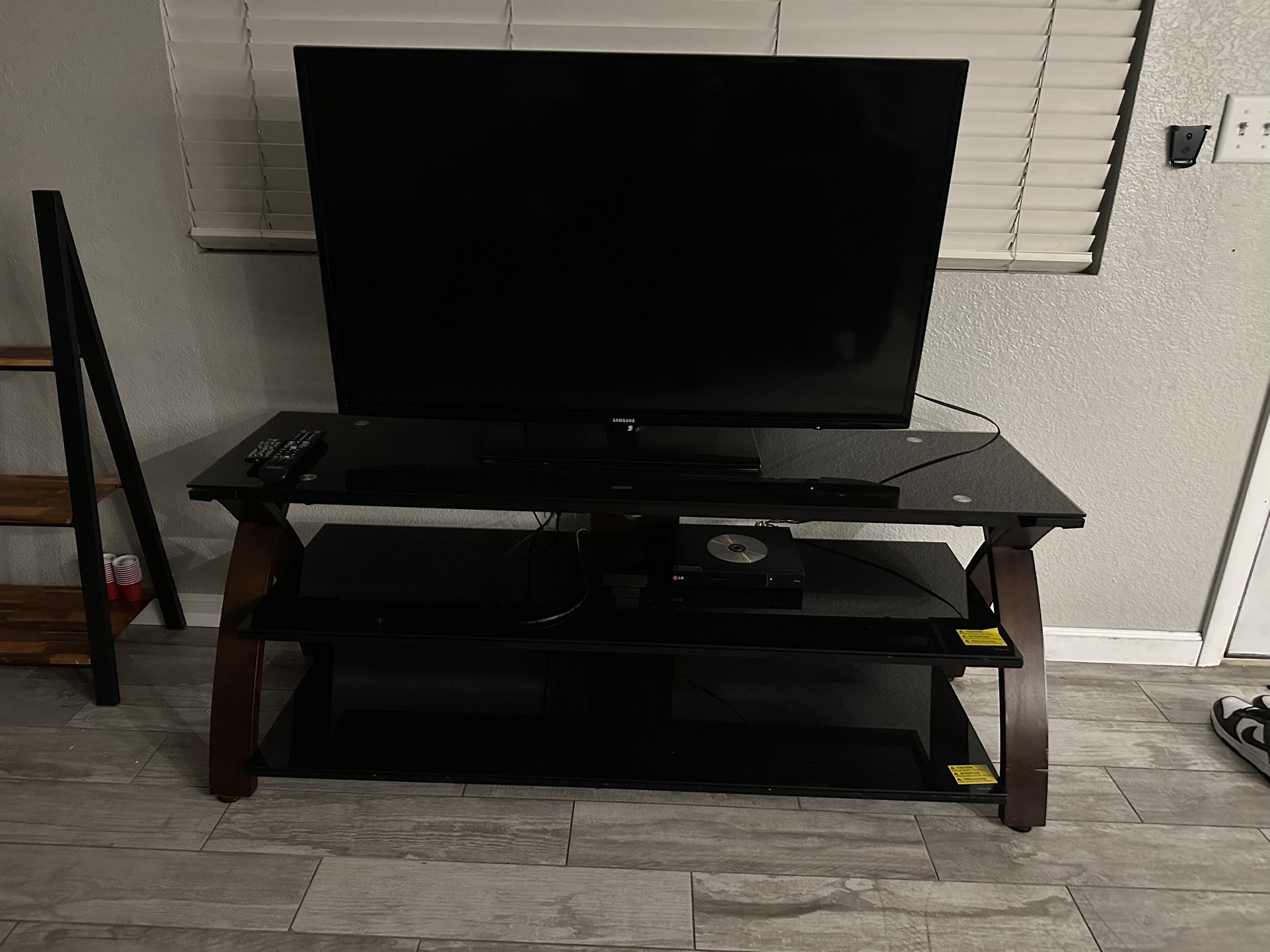 42 Inch Samsung Television and TV Stand 