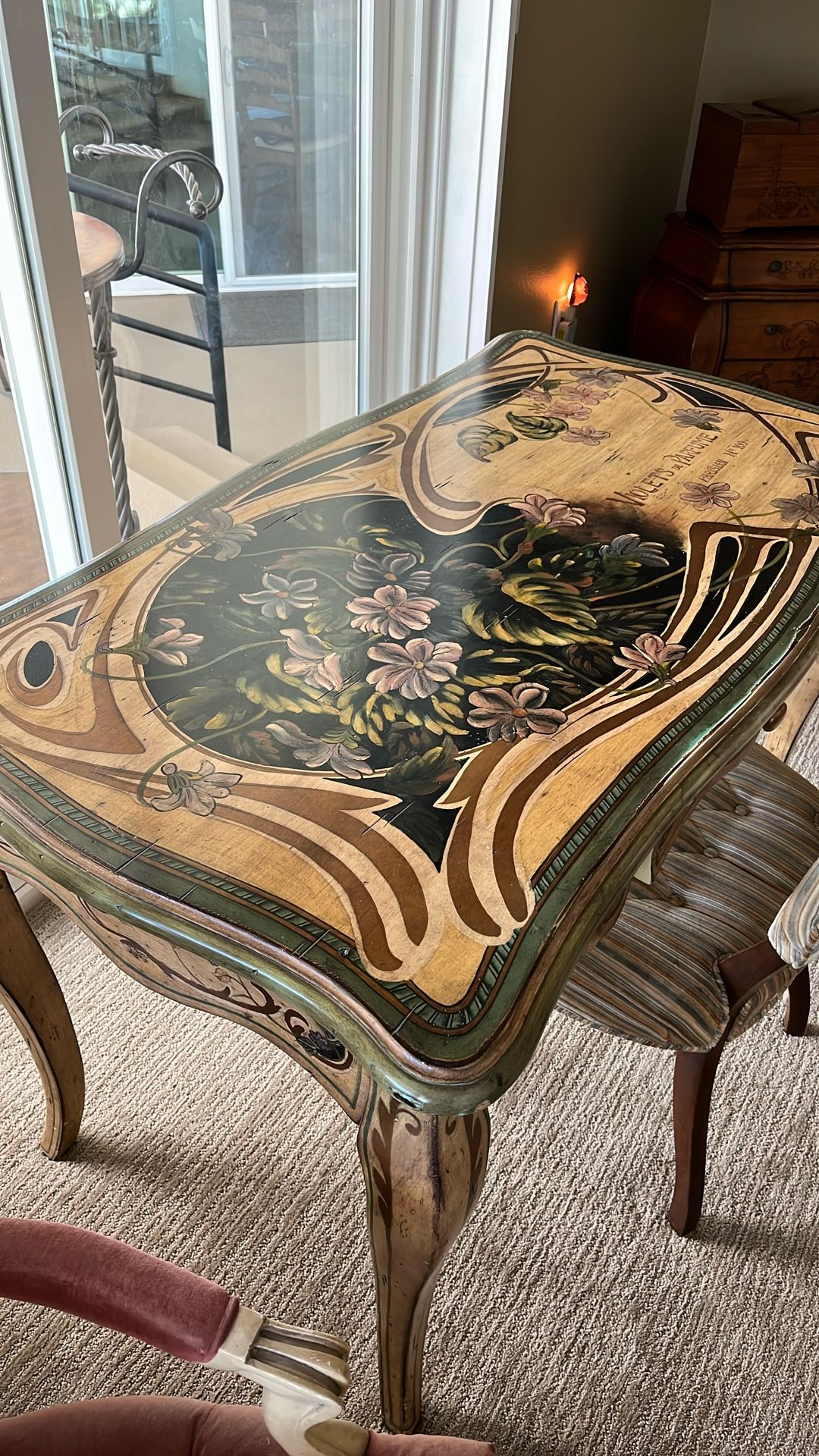 Deco Hand Painted Ladies Desk