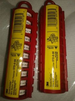 3m scotch code wire marker tape dispenser std-0-9x