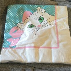 New Old Stock Cat Paper Napkins