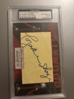 Ntozake Shange Encased Cut Auto PSA DNA Certified 