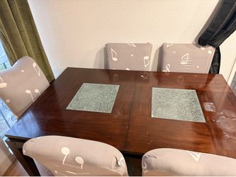 Dining table with 6 chairs