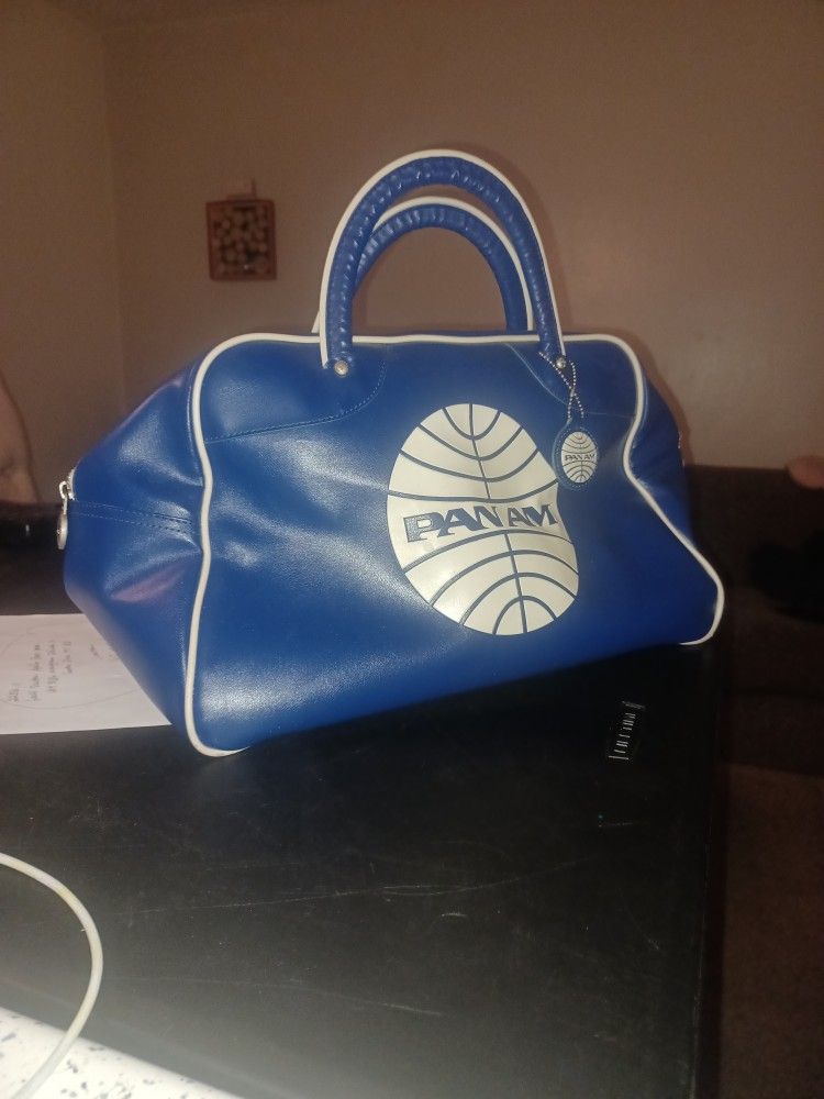 PAN AM Bag, Originals Certified Vintage Style By Pan AM, Panama BLUE 