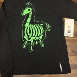 Fortnite X-Ray Llama Long-sleeve T-shirt. Youth Size Large 