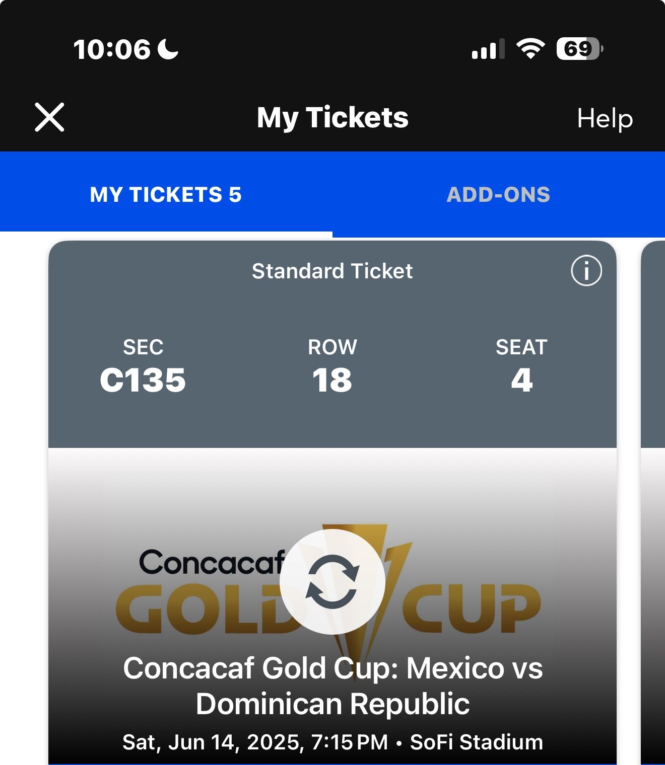 5 CONCACAF Tickets Mexico Vs Dominican Republican