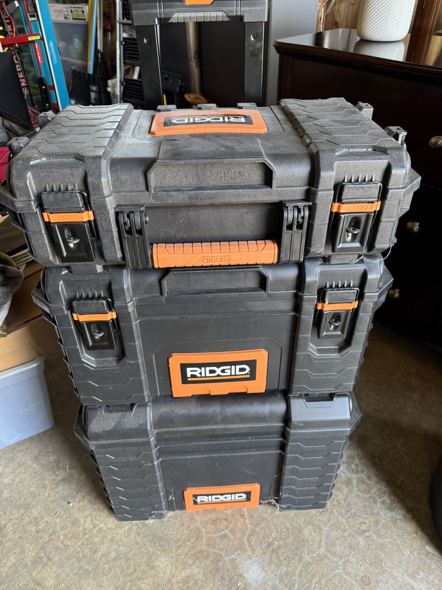 Rigid Tool Box Loaded With Tools