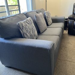 Sofa Set - Gray Fabric Sofa