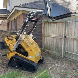 New AGT Mini Skid Steer with Bucket and Forks