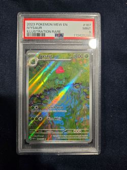 PSA 9 Ivysaur Illustration Rare 167/165 Pokemon 151