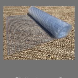 Home Must Haves Clear Vinyl Plastic Premium Deluxe PVC Ribbed Pattern Floor Runner Protector For Carpet (27" Wide)